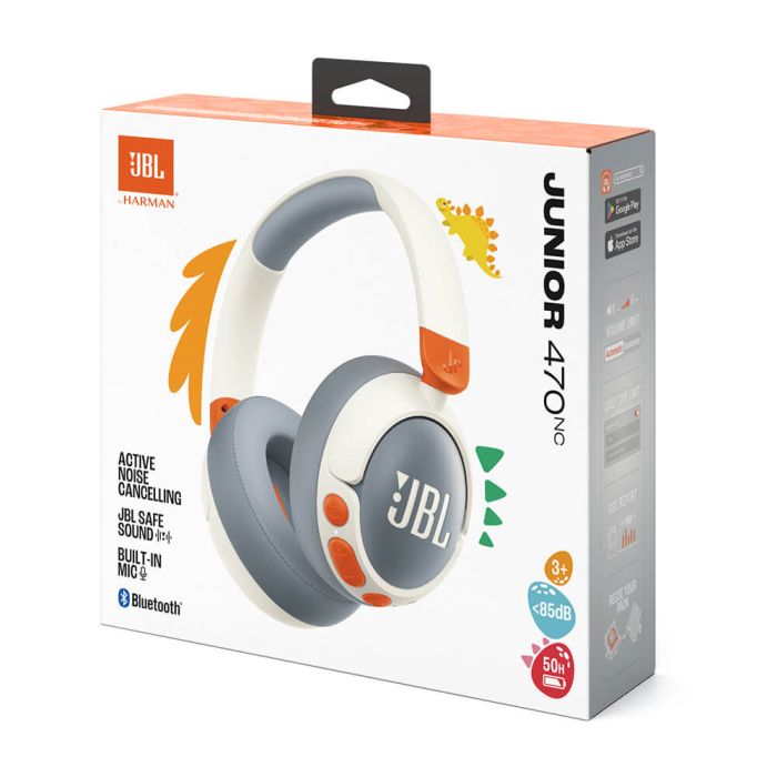 JBL JR470NC Bluetooth otroške naglavne brezžične slušalke, bele JBL JR470NC Bluetooth otroške naglavne brezžične slušalke, bele