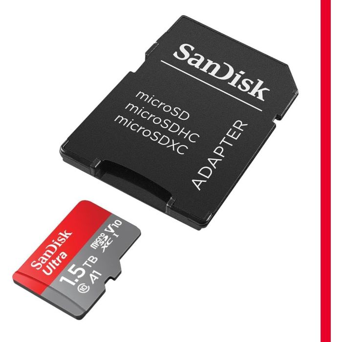 SanDisk Ultra microSDXC 1.5TB + SD Adapter UHS-I spominska kartica SanDisk Ultra microSDXC 1.5TB + SD Adapter UHS-I spominska kartica