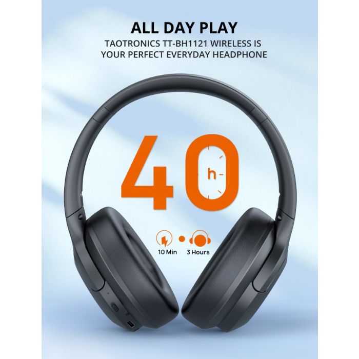 TaoTronics Bluetooth slušalke z 40 mm gonilniki TT-BH1121 TaoTronics Bluetooth slušalke z 40 mm gonilniki TT-BH1121
