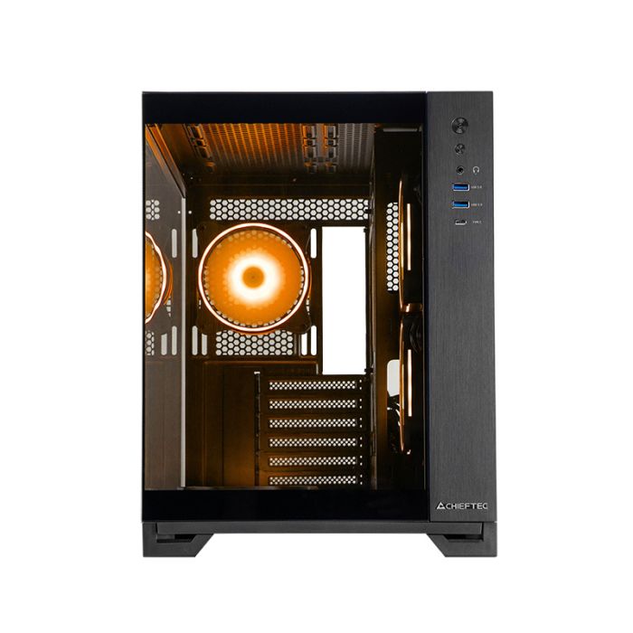 Chieftec VISIO USB3.2 Gen2 ATX ohišje, črno Chieftec VISIO USB3.2 Gen2 ATX ohišje, črno