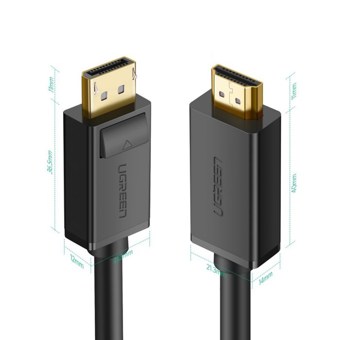 Ugreen DP na HDMI kabel (M-M) 2m Ugreen DP na HDMI kabel (M-M) 2m