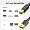 Ugreen tiskalniški kabel USB 2.0 - USB A v USB B združljiv s HP, Canon, Epson, Lexmark, Dell, Brothe Ugreen tiskalniški kabel USB 2.0 - USB A v USB B združljiv s HP, Canon, Epson, Lexmark, Dell, Brothe