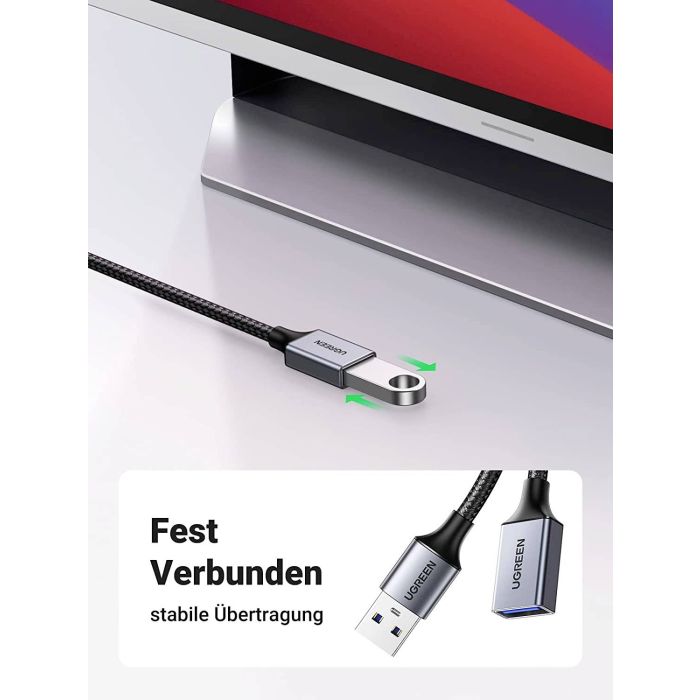 Ugreen USB 3.2 gen1 podaljšek 2m Ugreen USB 3.2 gen1 podaljšek 2m