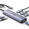 Ugreen 6-v-1 USB-C Hub (100 W PD vhod, 4K@30Hz HDMI) Ugreen 6-v-1 USB-C Hub (100 W PD vhod, 4K@30Hz HDMI)