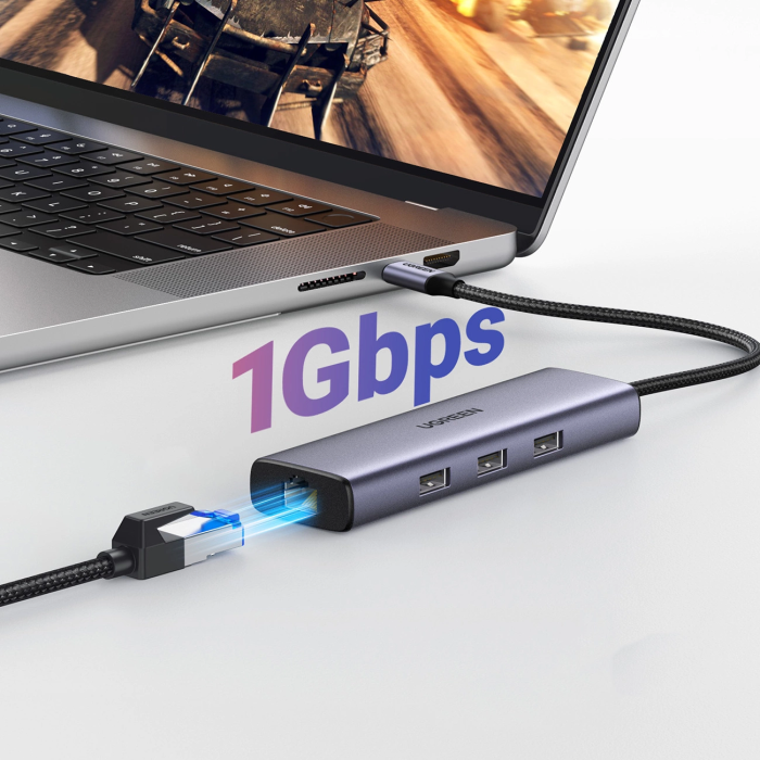 Ugreen 6-v-1 USB-C Hub (100 W PD vhod, 4K@30Hz HDMI) Ugreen 6-v-1 USB-C Hub (100 W PD vhod, 4K@30Hz HDMI)
