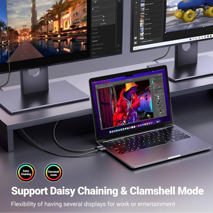 Ugreen kabel USB C v DisplayPort 1.4 8K@60Hz 4K@240Hz, 2M Ugreen kabel USB C v DisplayPort 1.4 8K@60Hz 4K@240Hz, 2M