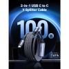 Ugreen 2v1 dvojni USB-C polnilni kabel s 100W Ugreen 2v1 dvojni USB-C polnilni kabel s 100W