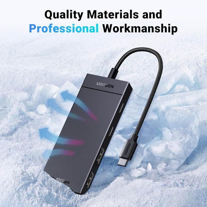 Ugreen USB-C Hub 10Gbps z 2x USB-C 3.2 in 2x USB 3.2 Ugreen USB-C Hub 10Gbps z 2x USB-C 3.2 in 2x USB 3.2