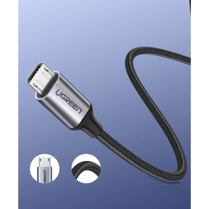 Ugreen USB-A na micro USB 2.4A kabel - 2m Ugreen USB-A na micro USB 2.4A kabel - 2m