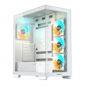 Gigabyte C500 PANORAMIC STEALTH ICE USB-C USB 3.2 Gen2 ATX ARGB osvetljeno ohišje, belo Gigabyte C500 PANORAMIC STEALTH ICE USB-C USB 3.2 Gen2 ATX ARGB osvetljeno ohišje, belo