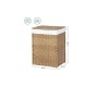 SONGMICS Košara za perilo Ratan 90L naravna, LCB51NL