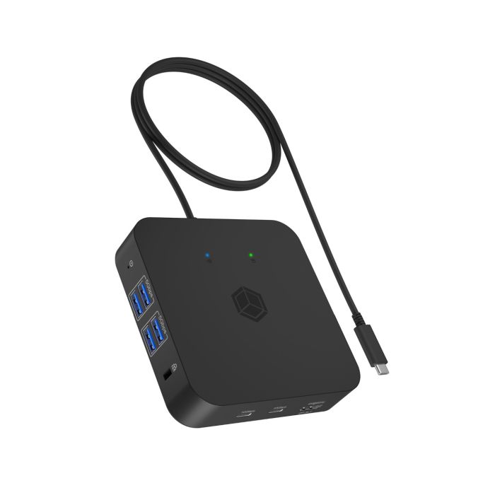 Icybox IB-DK4090-C USB Type-C 12v1 priklopna postaja za prenosnike z 85W PD Icybox IB-DK4090-C USB Type-C 12v1 priklopna postaja za prenosnike z 85W PD