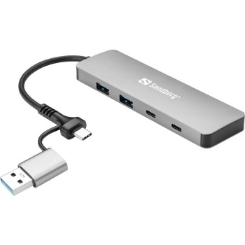 Sandberg vozlišče USB-C/A to 2xUSB-A+2xUSB-C