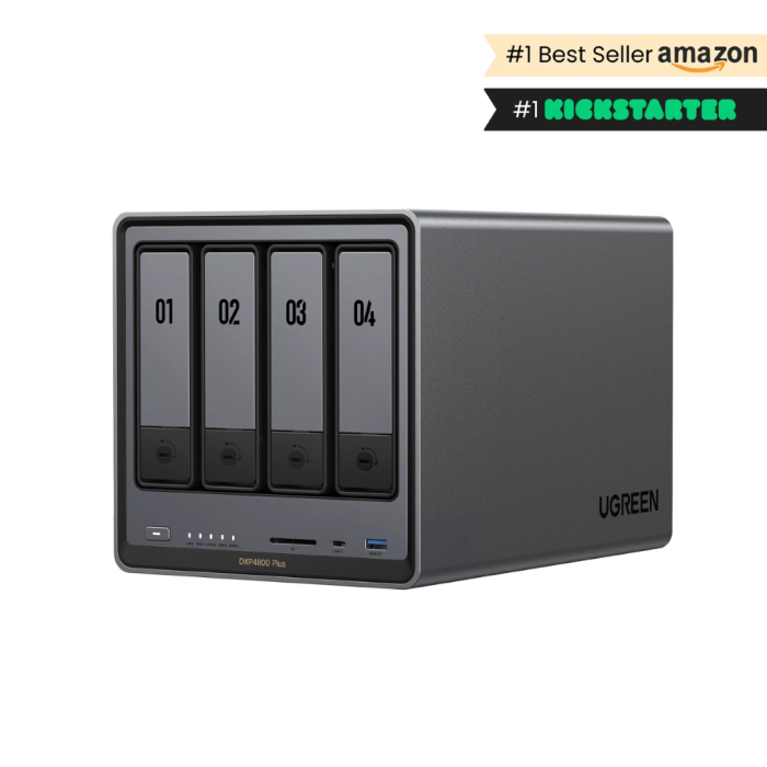 Ugreen NASync DXP4800 Plus za 4+2 diska, Intel 8505, 8GB DDR5, 1x2.5GbE in 1x 10GbE mreža Ugreen NASync DXP4800 Plus za 4+2 diska, Intel 8505, 8GB DDR5, 1x2.5GbE in 1x 10GbE mreža
