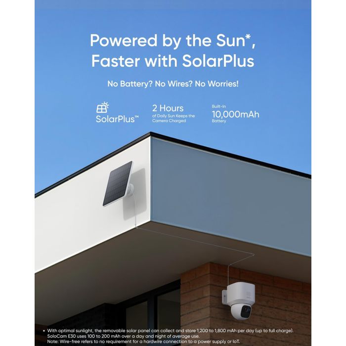 Eufy Security SoloCam E30 zunanja brezžična kamera s solarnim panelom Eufy Security SoloCam E30 zunanja brezžična kamera s solarnim panelom
