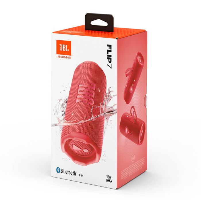 JBL Flip 7 Bluetooth prenosni zvočnik, rdeč JBL Flip 7 Bluetooth prenosni zvočnik, rdeč