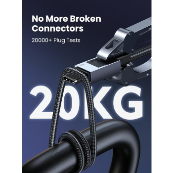 Ugreen USB-C na USB-C polnilni kabel 100W, 0,5M