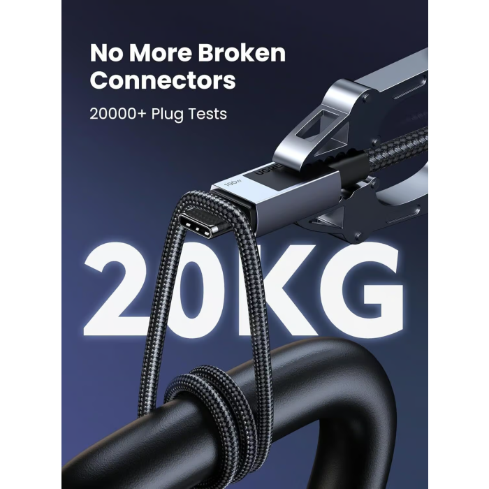 Ugreen USB-C na USB-C polnilni kabel 100W, 0,5M Ugreen USB-C na USB-C polnilni kabel 100W, 0,5M