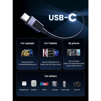 Ugreen USB-C na USB-C polnilni kabel 240W, 1M