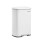 SONGMICS kovinski pedalni koš za odpadke, 50 l, z notranjim vedrom, mehkim zapiranjem, bele barve