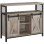 VASAGLE stranska omarica v industrijskem slogu, 100 × 33 × 80 cm