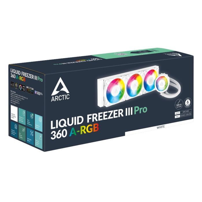 ARCTIC LIQUID FREEZER III PRO 360mm A-RGB vodno hlajenje za INTEL/AMD procesorje (bel) ARCTIC LIQUID FREEZER III PRO 360mm A-RGB vodno hlajenje za INTEL/AMD procesorje (bel)