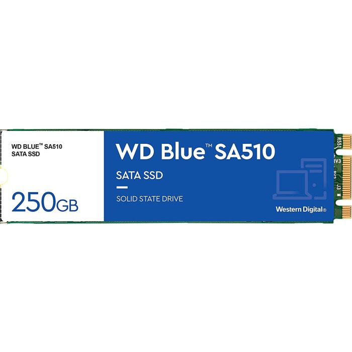 WD 250GB Blue SA510 M.2 2280 SATA 6Gb/s SSD disk WD 250GB Blue SA510 M.2 2280 SATA 6Gb/s SSD disk