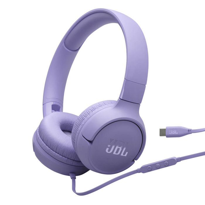 JBL Tune 520 USB-C žične slušalke, vijolične JBL Tune 520 USB-C žične slušalke, vijolične