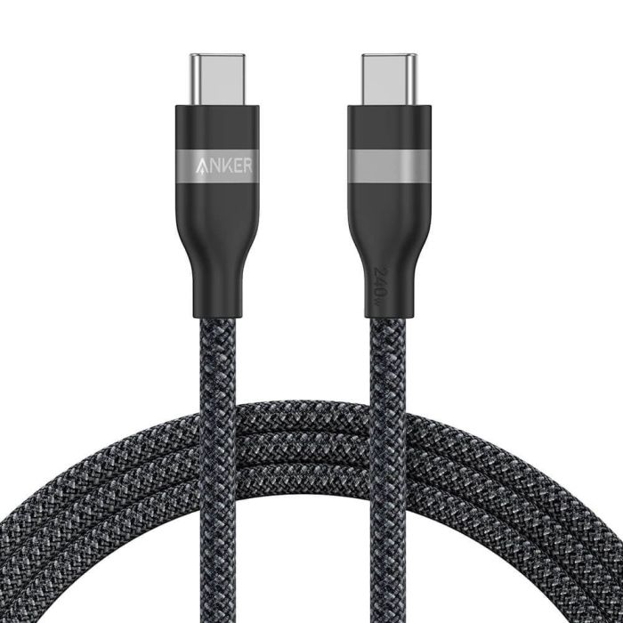 Anker pleteni USB-C na USB-C kabel 240 W, 0,9m, črn Anker pleteni USB-C na USB-C kabel 240 W, 0,9m, črn