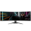 GIGABYTE AORUS CO49DQ 49 OLED DQHD ukrivljen monitor, 5120 x 1440, 0.03ms, 144Hz, zvočniki