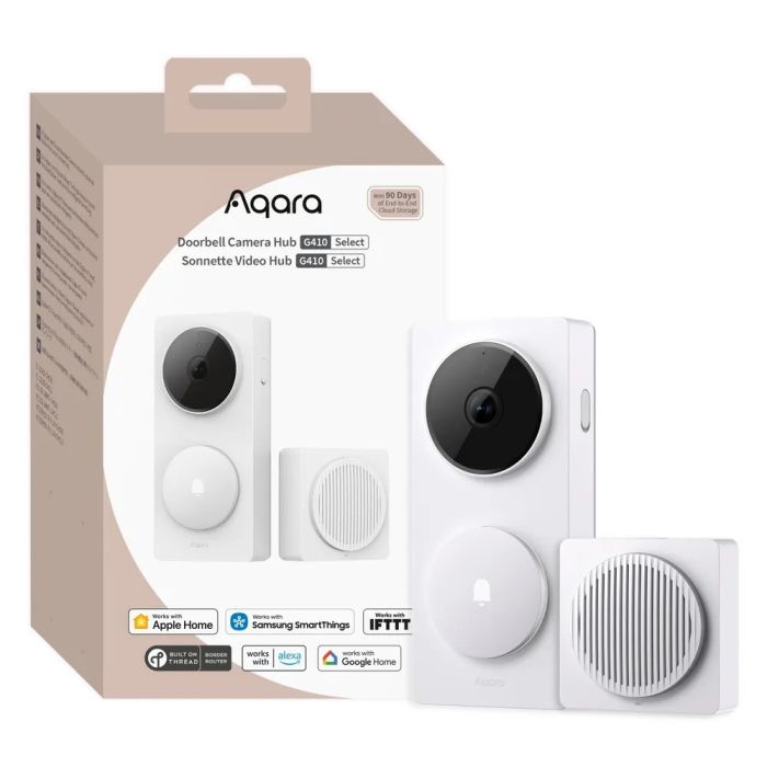 AQARA Doorbell Camera Hub G410, bela AQARA Doorbell Camera Hub G410, bela