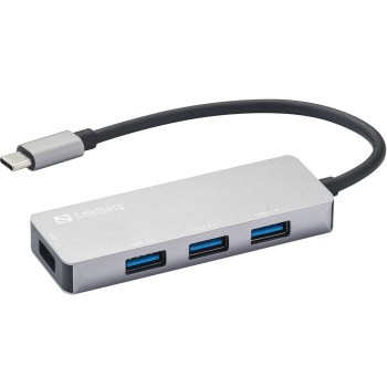 Sandberg USB-C v 4x USB-A hub