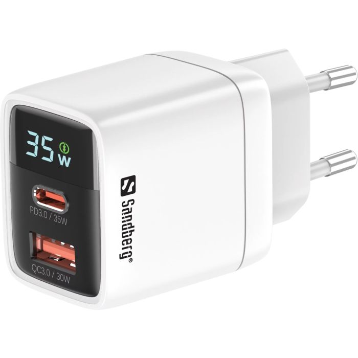 Sandberg 2in1 Charger USB-C + USB-A PD 35W Sandberg 2in1 Charger USB-C + USB-A PD 35W