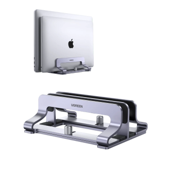 Ugreen dvojno vertikalno aluminijasto stojalo za prenosni računalnik
