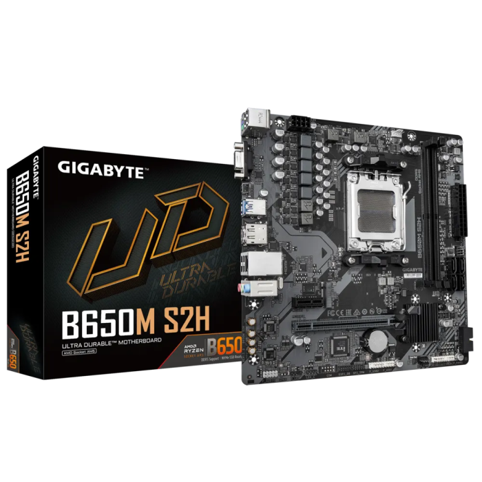 GIGABYTE B650M S2H, DDR5, SATA3, USB3.2Gen1, DP, AM5 mATX GIGABYTE B650M S2H, DDR5, SATA3, USB3.2Gen1, DP, AM5 mATX