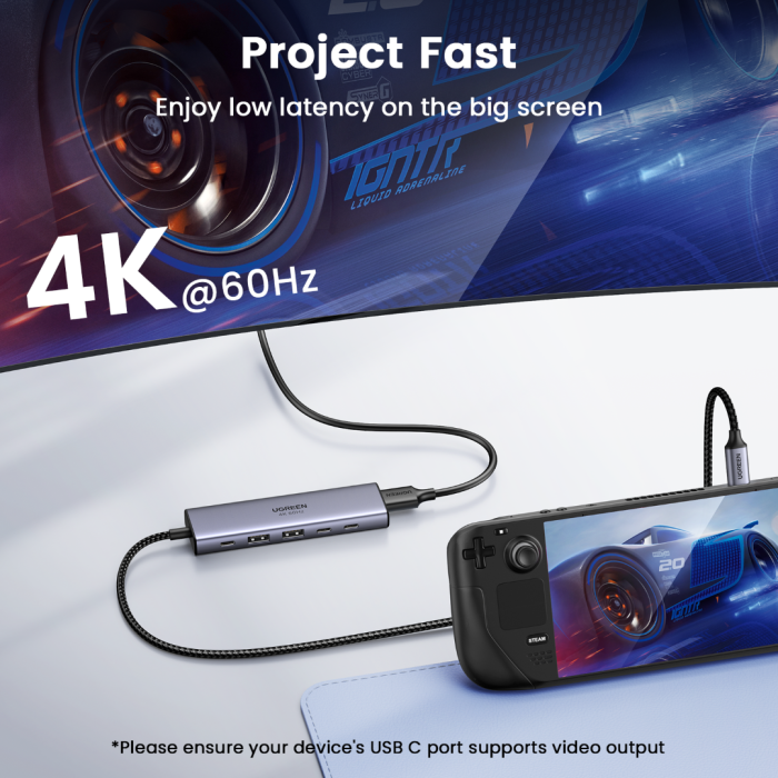 Ugreen 6v1 priklopna postaja s 100W PD USB-C vhodom Ugreen 6v1 priklopna postaja s 100W PD USB-C vhodom