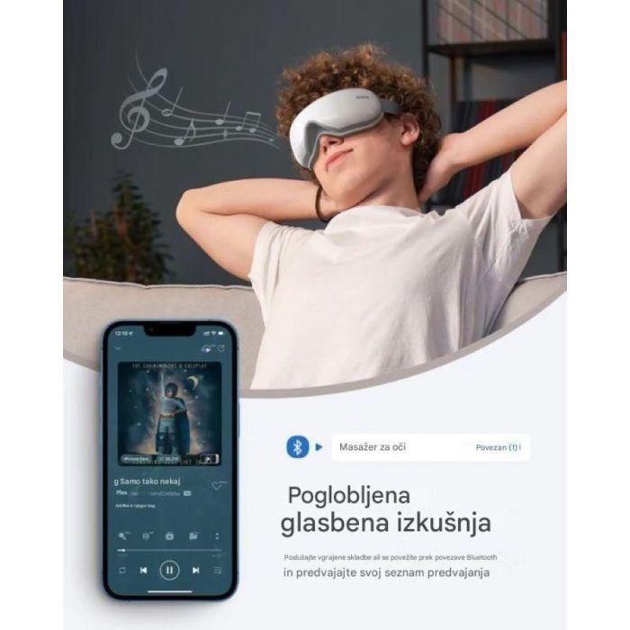 RENPHO Eyeris 1 – Masažer za oči črn RENPHO Eyeris 1 – Masažer za oči črn