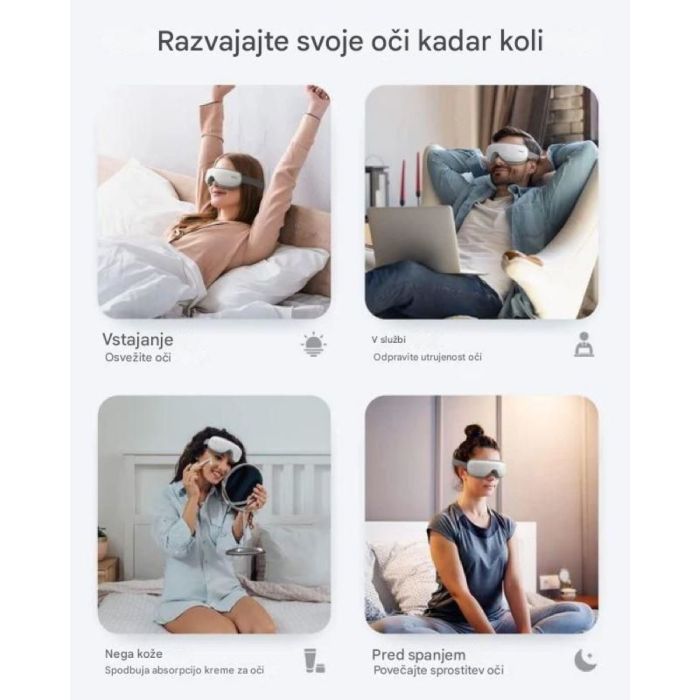 RENPHO Eyeris 1 – Masažer za oči črn RENPHO Eyeris 1 – Masažer za oči črn