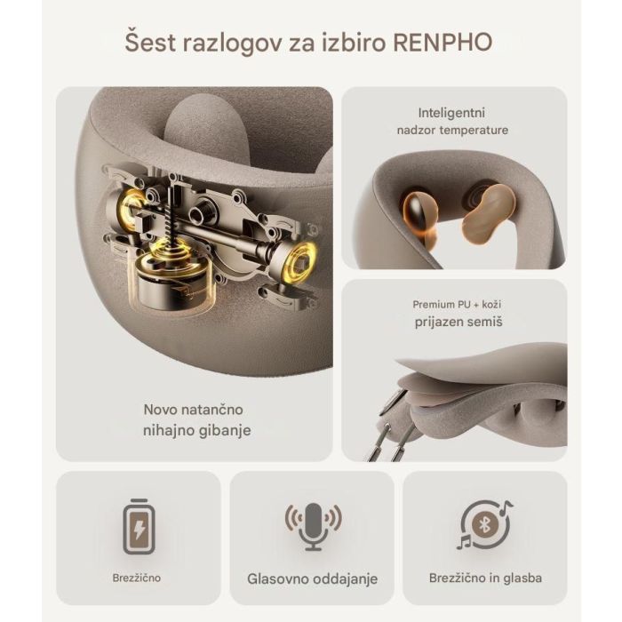 RENPHO masažer za vrat s toploto RENPHO masažer za vrat s toploto