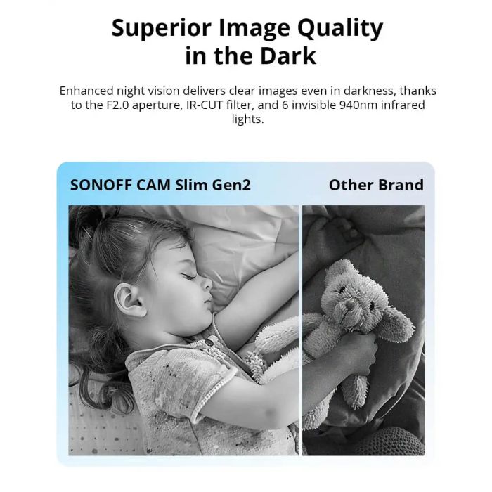 SONOFF notranja videonadzorna kamera CAM-S2, 1080P, Wi-Fi SONOFF notranja videonadzorna kamera CAM-S2, 1080P, Wi-Fi