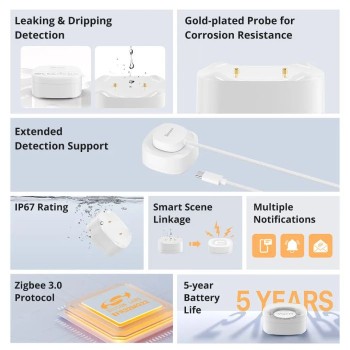 SONOFF senzor puščanja vode SNZB-05P (s priloženim kablom) SONOFF senzor puščanja vode SNZB-05P (s priloženim kablom)