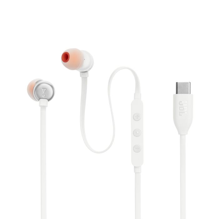 JBL USB-C žične slušalke Tune 310C, bele JBL USB-C žične slušalke Tune 310C, bele