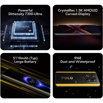 POCO X7 5G pametni telefon 8/256GB, črn