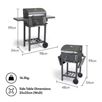 VonHaus Prenosni žar na oglje 2500869
