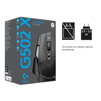 Logitech G502 X LIGHTSPEED brezžična gaming miška