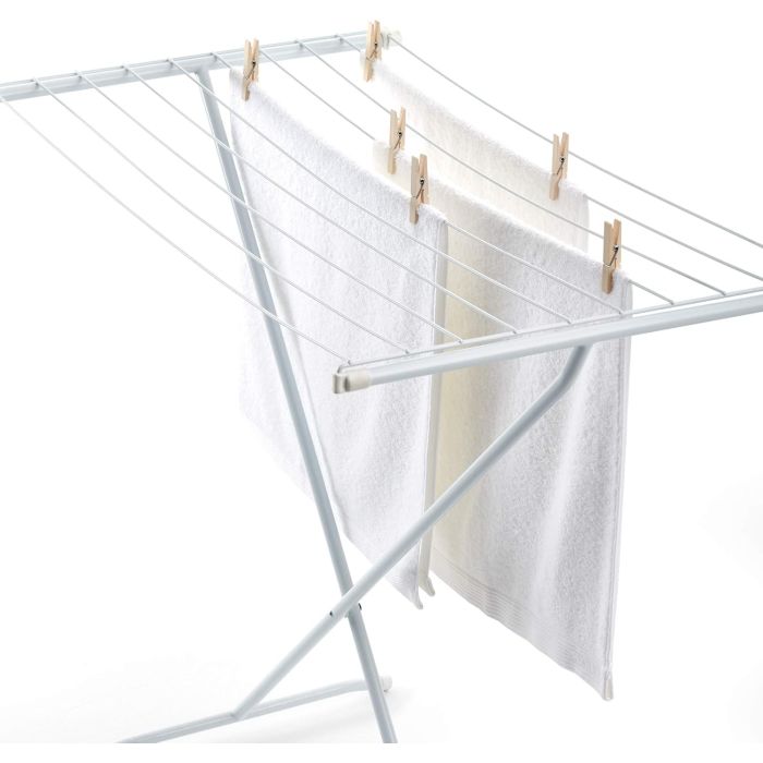 Rayen Stojalo za sušenje perila jekleno mat bela 90 x 53,5 x 82 cm 003311 Rayen Stojalo za sušenje perila jekleno mat bela 90 x 53,5 x 82 cm 003311