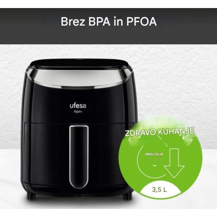 Ufesa digitalni zračni cvrtnik Apex 3.5L 1.500 W Ufesa digitalni zračni cvrtnik Apex 3.5L 1.500 W