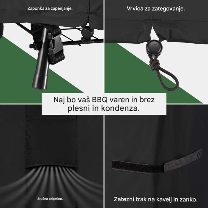 VonHaus Prevleka za žar črna VonHaus Prevleka za žar črna