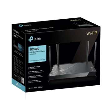 TP-LINK BE3600 Dual-Band Wi-Fi 7 2882+688 Mbps usmerjevalnik, 2.5 Gbps LAN, USB 3.0