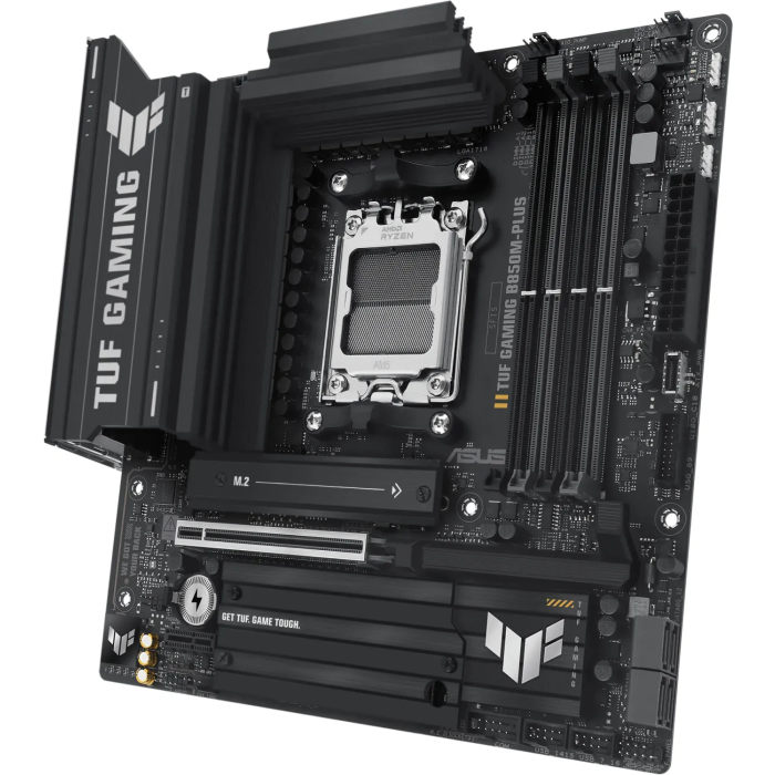ASUS TUF GAMING B850M-PLUS, DDR5, SATA3, USB3.2Gen2x2, DP, 2.5GbE, AM5 mATX ASUS TUF GAMING B850M-PLUS, DDR5, SATA3, USB3.2Gen2x2, DP, 2.5GbE, AM5 mATX